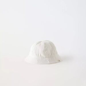 Kids White Bucket Hat